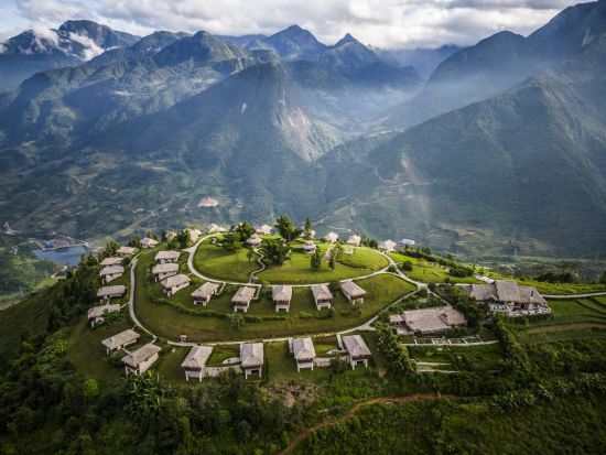 Abenteuer Sapa «Hiking Package» ab Hanoi: Topas Ecolodge mountain view