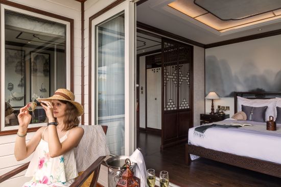 Mystische Lan Ha Bucht Kreuzfahrt mit «Ginger» ab Hanoi: Heritage Line - LH Ginger Junior Suite 2