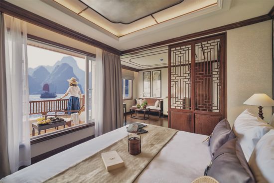 Mystische Lan Ha Bucht Kreuzfahrt mit «Ginger» ab Hanoi: Heritage Line - LH Ginger Junior Suite