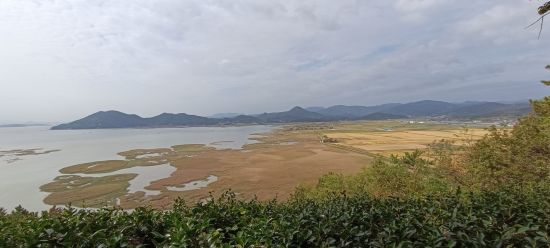 Vielfältiges Südkorea ab Seoul: View from mountain over Suncheon Wetland