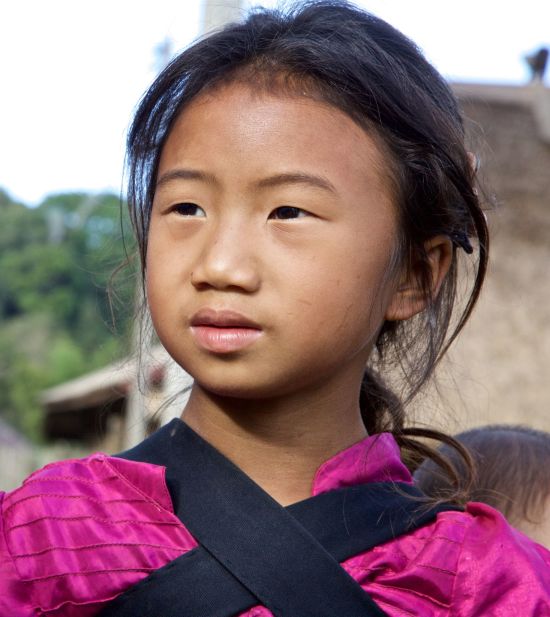 Le nord fascinant du Laos de Luang Prabang: Hilltribe girl in Laos