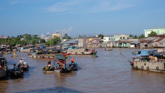 Grosse Indochina Reise - Vietnam Teil ab Hanoi: Mekong Delta Cai Rang floating market
