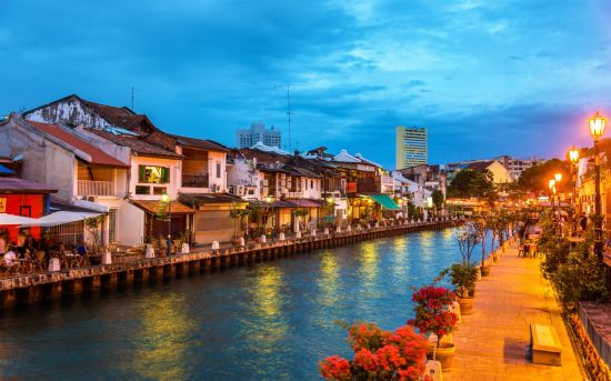 Les perles malaises du sud de Kuala Lumpur: Malacca: The old town and the river