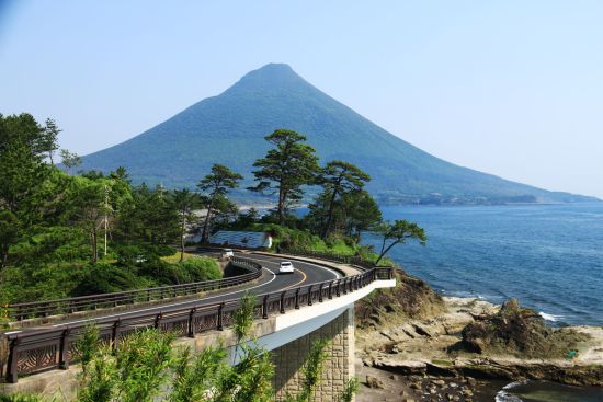 Mietwagen Rundreise «Wildes Kyushu» ab Fukuoka: Scenery with Mt. Kaimondake