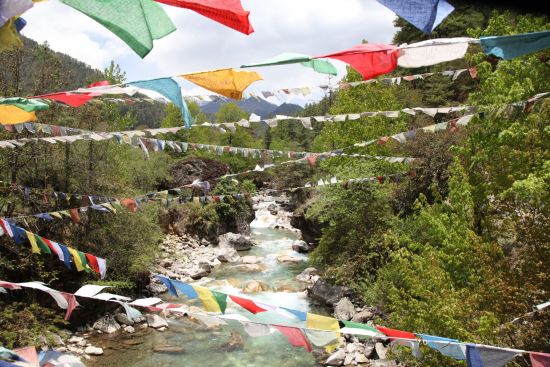 En route sur le Trans Bhutan Trail de Paro: Kurz vor Thimphu