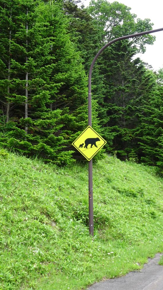 Circuit en voiture de location «Hokkaido compacte» de Sapporo: Warning sign