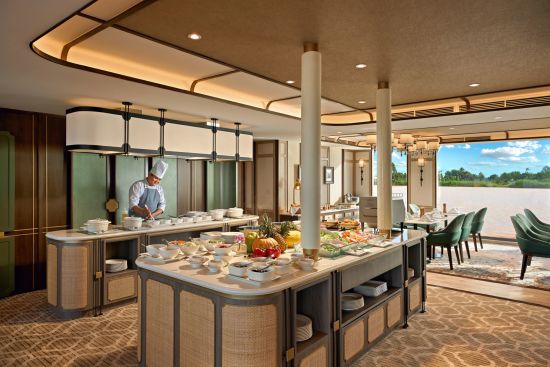 Mit der «Mekong Discovery» ins Mekong Delta ab Siem Reap: f&b: Restaurant