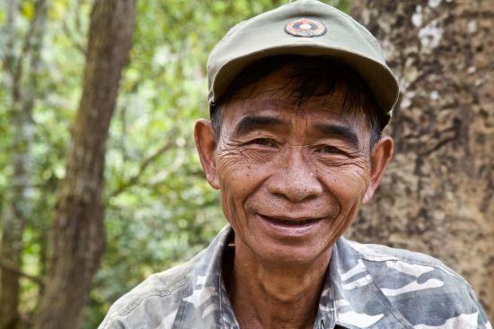 Plaine des Jarres de Vientiane: Farmer in Laos