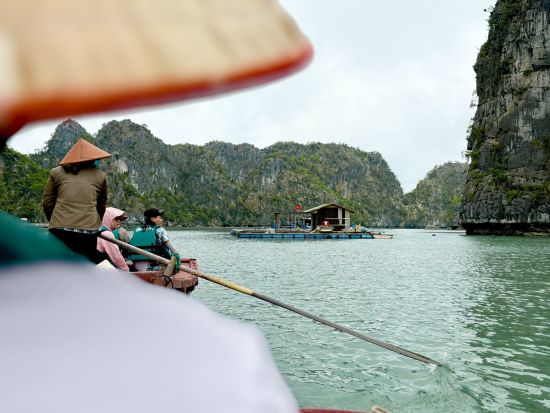 Croisière dans la baie de Bai Tu Long avec « Violet » de Hanoi: Floating fishing village excursion