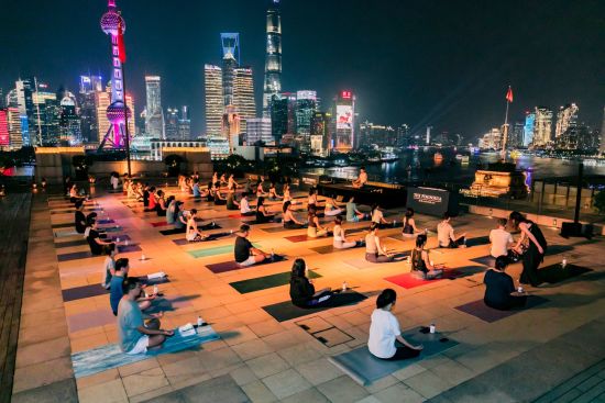 The Peninsula Shanghai:  Moonlight Yoga