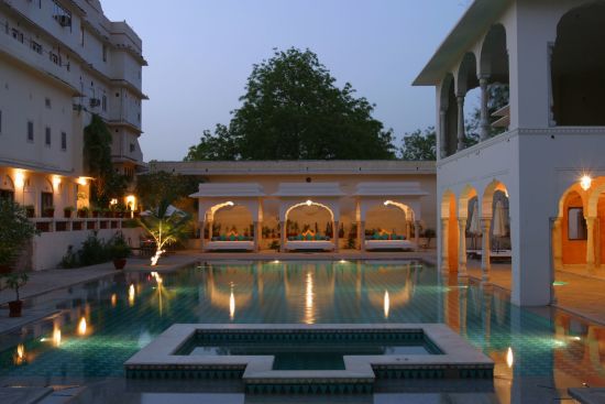 Samode Haveli in Jaipur:  Swimming pool