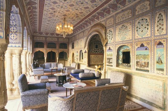 Samode Palace à Jaipur:  Lounge