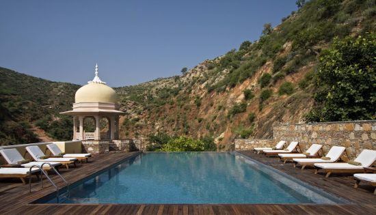 Samode Palace à Jaipur:  Infinity pool
