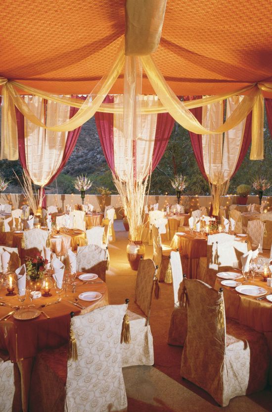 Samode Palace à Jaipur:  Durbar tent dining