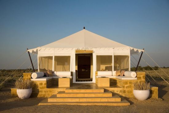 SUJÁN The Serai in Wüste Thar:  Tented Suite | front