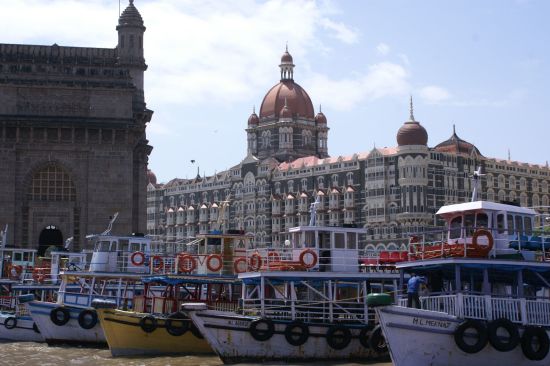 The Taj Mahal Palace in Mumbai: exterior: 