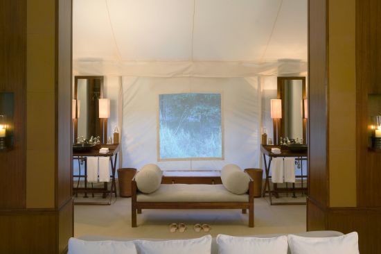 Aman-i-Khas in Ranthambore:  Luxury Tent | Dressing Area