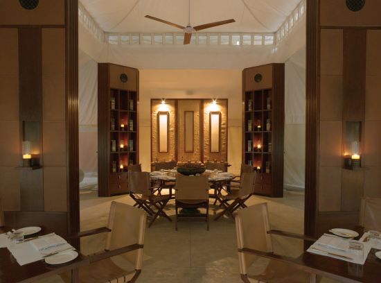 Aman-i-Khas in Ranthambore:  Dining Tent