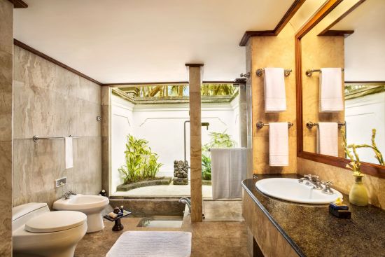 The Oberoi Beach Resort, Bali in Südbali:  Lanai Room Gardenview | Bathroom