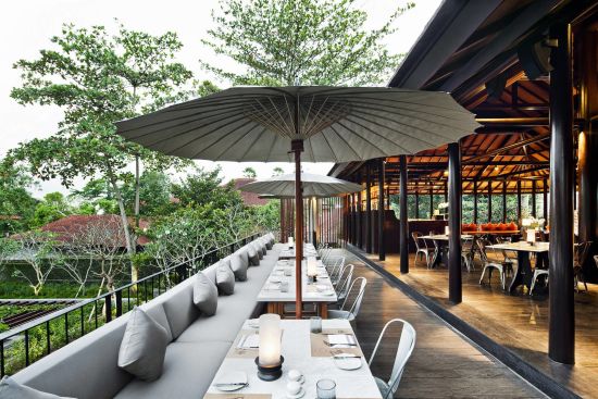 COMO Uma Ubud: Cucina outdoor terrace
