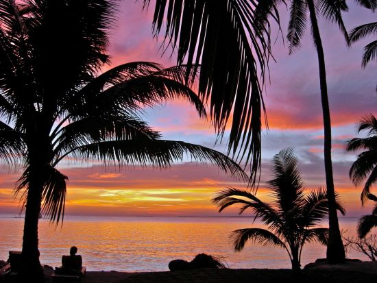 Kura Kura Resort in Karimunjawa: Sunset at Kura Kura Resort