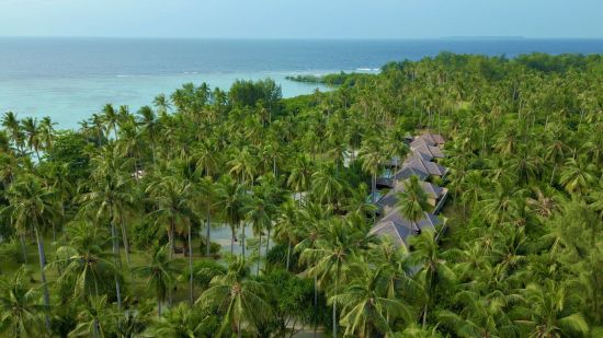 Kura Kura Resort in Karimunjawa: Aerial view