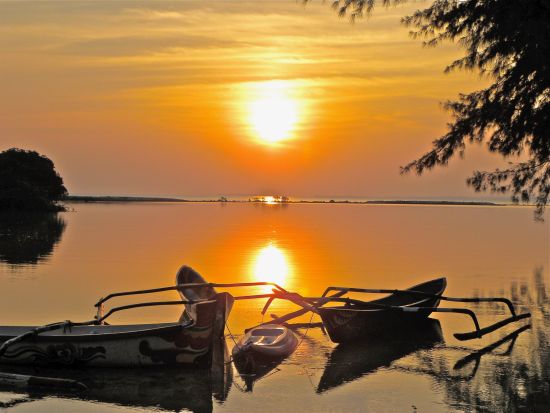 Kura Kura Resort in Karimunjawa: Sunset at Kura Kura Resort