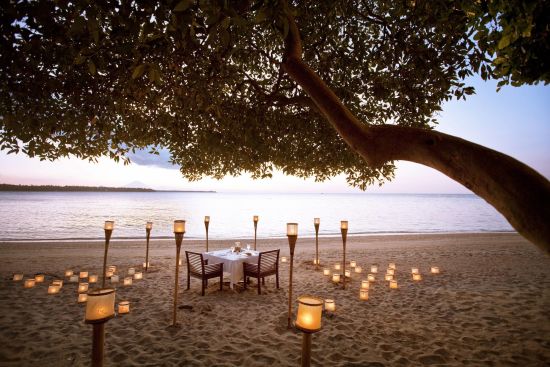 The Oberoi Beach Resort, Lombok:  Private Dinner on the Beach