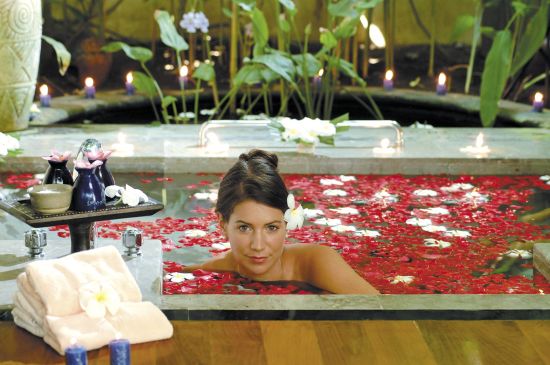 The Oberoi Beach Resort, Lombok:  Spa Jakuzzi