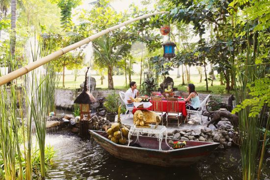 Tugu Lombok:  Lotus Pond -  Dining