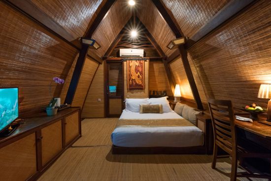 Vila Ombak à Gili: Traditional Lumbung Hut