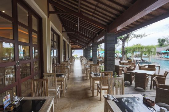 Vila Ombak à Gili: Sea Horse Restaurant