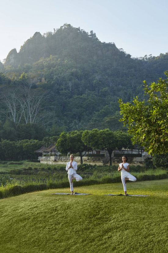 Amanjiwo in Yogyakarta:  Yoga
