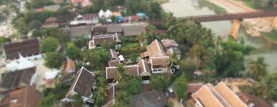 Villa Maydou à Luang Prabang:  Aerial View