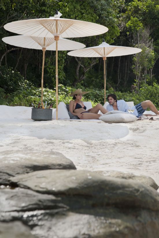 Song Saa Private Island in Koh Rong:  Picnic at Private Beach