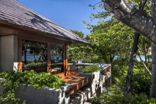 Amanpulo à Palawan:  Beach Casita | Deck