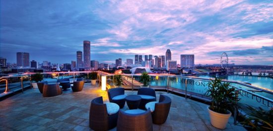 The Fullerton à Singapour:  The Lighthouse Rooftop