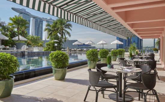 Mandarin Oriental in Singapur:  Dolce Vita Alfresco Dining Area