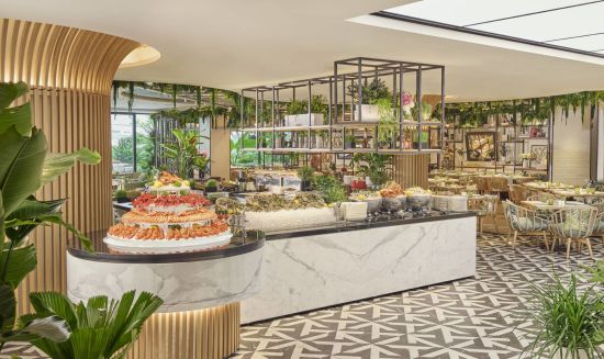 Mandarin Oriental in Singapur:  embu Buffet Spread
