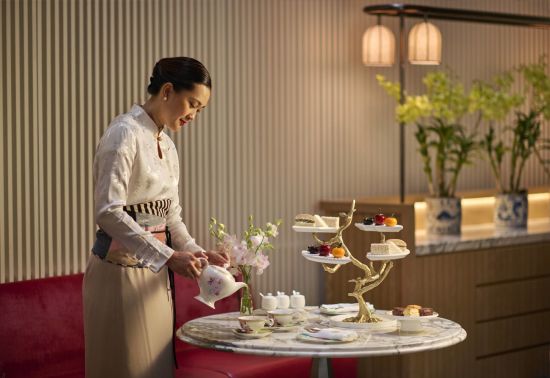 Mandarin Oriental in Singapur:  Lobby Lounge Afternoon Tea