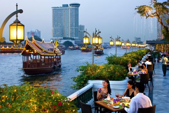 Mandarin Oriental à Bangkok:  Riverside Terrace