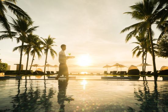 InterContinental Hua Hin Resort:  sunset pool view