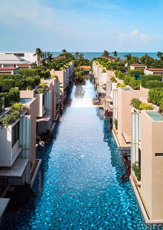 Let's Sea Hua Hin Al Fresco Resort:  Exterior Pool View on Beach