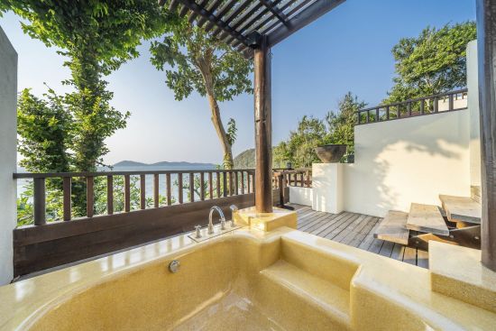 Le Vimarn Cottages & Spa à Ko Samed:  Premier Ocean Hillside