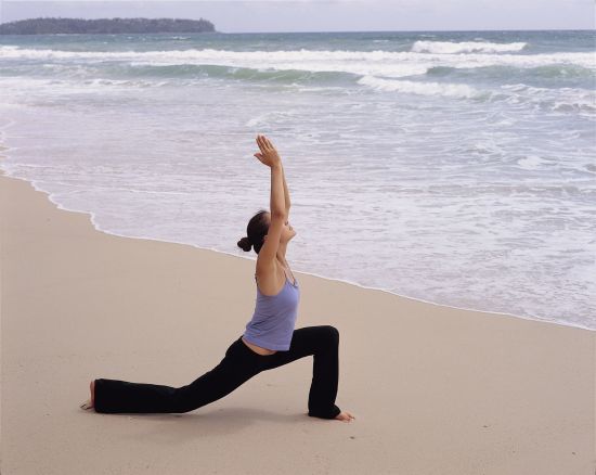 Banyan Tree Phuket:  Yoga at the beach