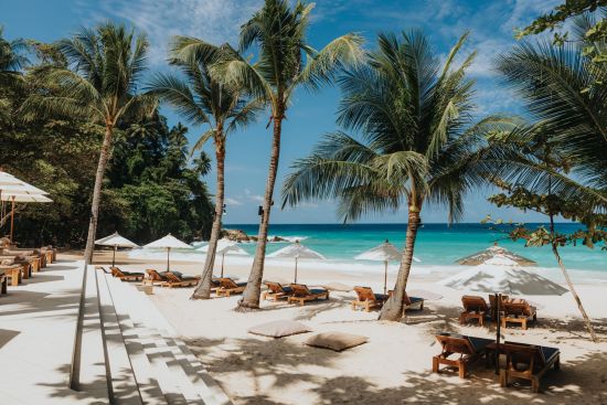 The Surin Phuket:  beach area