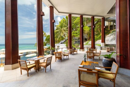 The Surin Phuket:  beach: f&b: Sunset Restaurant