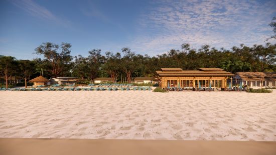 OUTRIGGER Phi Phi Island Resort in Ko Phi Phi:  Beach & Beachfront Restaurant