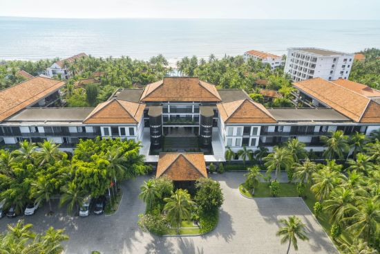 Anantara Mui Ne Resort in Phan Thiet:  Hotel View from the Fly Cam