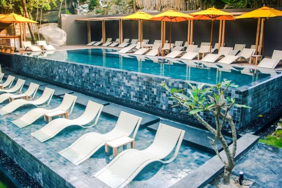 The Beach Club by Haadtien in Ko Tao:  beach club 2-tier pool